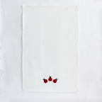 Personalized Ladybug Embroidered Kitchen Tea Towel – 100% Cotton, Embroidered in USA