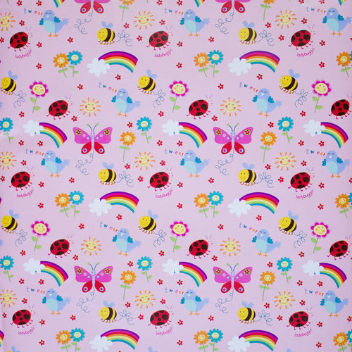 Happy Ladybugs in the Sunshine Wrapping Paper (30 by 60 inches, folded)
