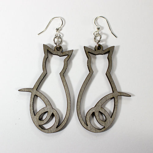 Cat Outline Earrings