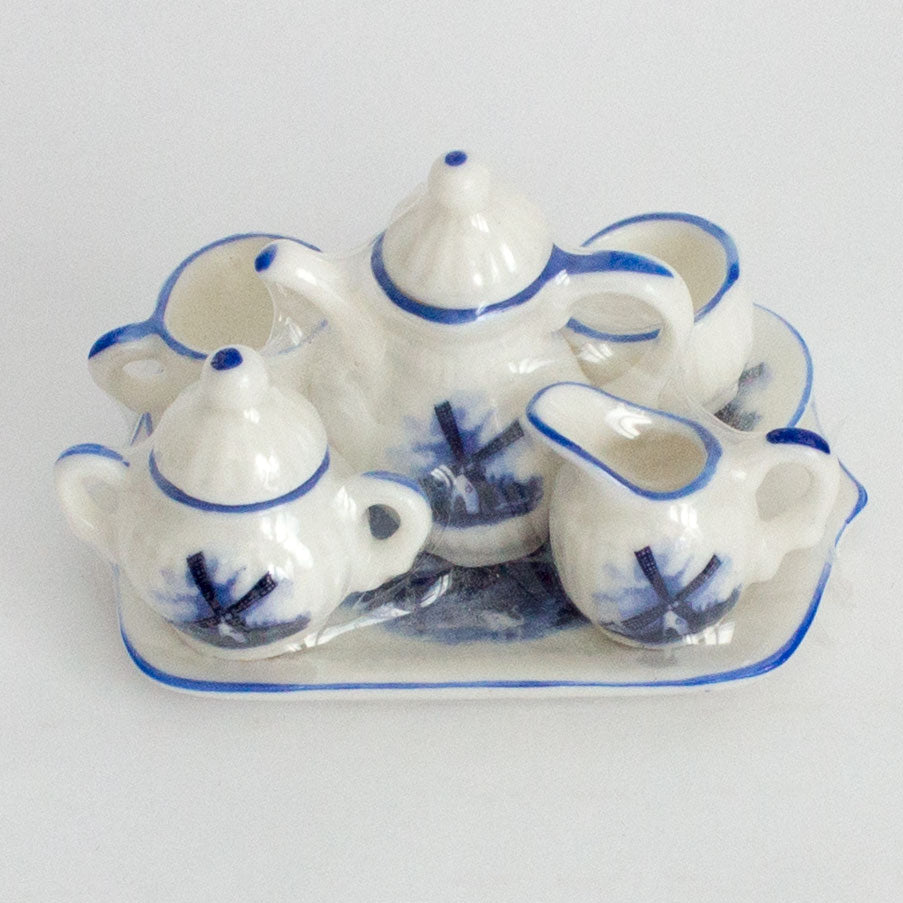 Miniature Holland Themed Tea Set
