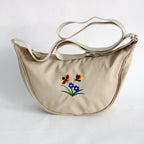 Embroidered Ladybug Crossbody Bag