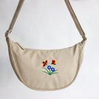 Embroidered Ladybug Crossbody Bag