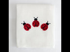 Ladybug Embroidered Kitchen Towel